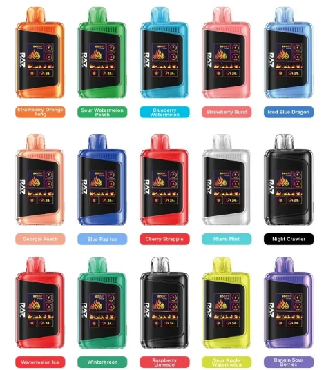 RAZ Vape DC25000 products shows lots of flavors, offering lots of choices.