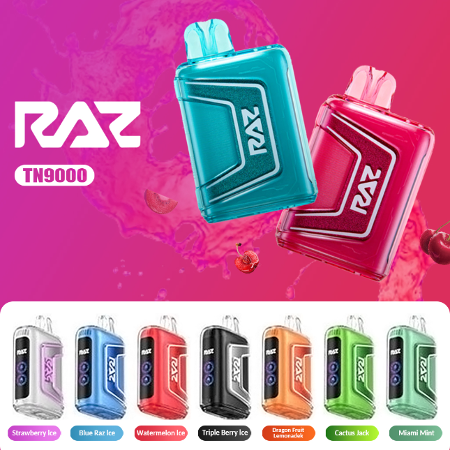 RAZ Vape products shows flavors tasty and multiple，offering consumers lots of choices.